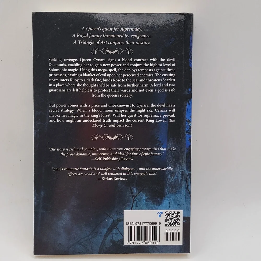 Singed Abby Lane The Ebony Queen‎ Paperback Book Two Reign of Blood & Magic